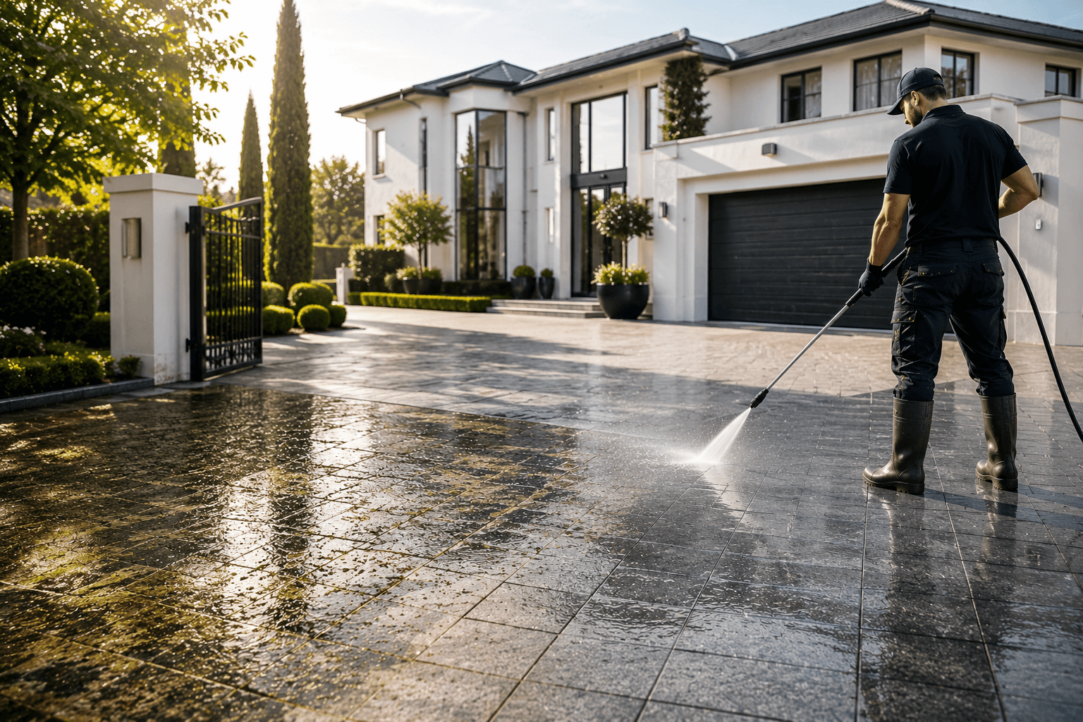 Driveway cleaning