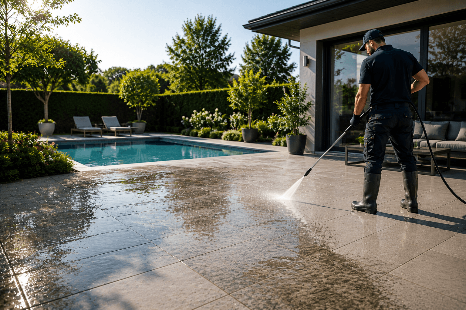 Terrace cleaning